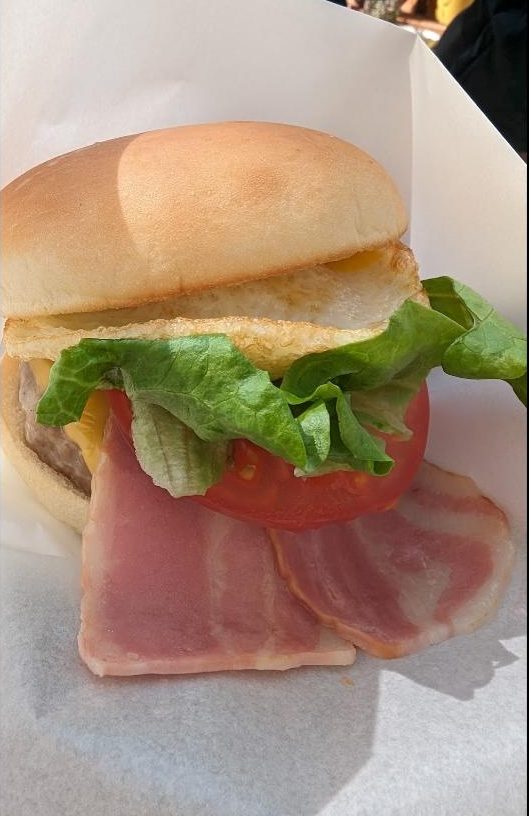 ハウステンボス園内のハンバーガー